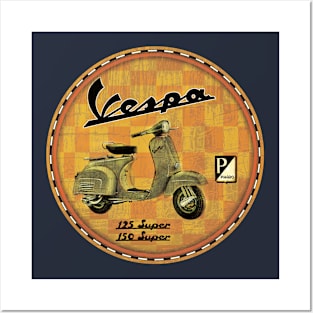 Vespa (amber) Posters and Art